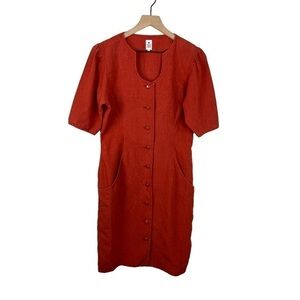Emanuel Ungaro Paris Vintage Linen Shift Dress